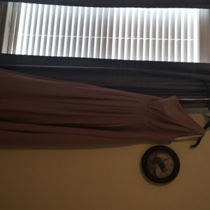 David’s Bridal Long One-Shoulder Crinkle Chiffon